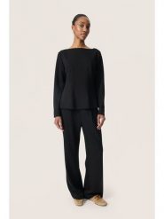 Soaked in Luxury Bluzka w kolorze czarnym rozmiar: S. Czarne bluzki Soaked in Luxury, s, bez wzorów, bez kołnierzyka, bez ramiączek. Za 97.05 zł.