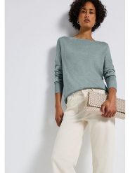 Street One Sweter w kolorze błękitnym rozmiar: 42. Niebieskie swetry Street One, bez wzorów, z bawełny, bez ramiączek. Za 110.04 zł.
