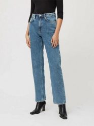 Weekday Dżinsy - Regular fit - w kolorze niebieskim rozmiar: W31/L28. Niebieskie jeansy Weekday, l, z aplikacjami, z podwyższonym stanem. Za 79.21 zł.