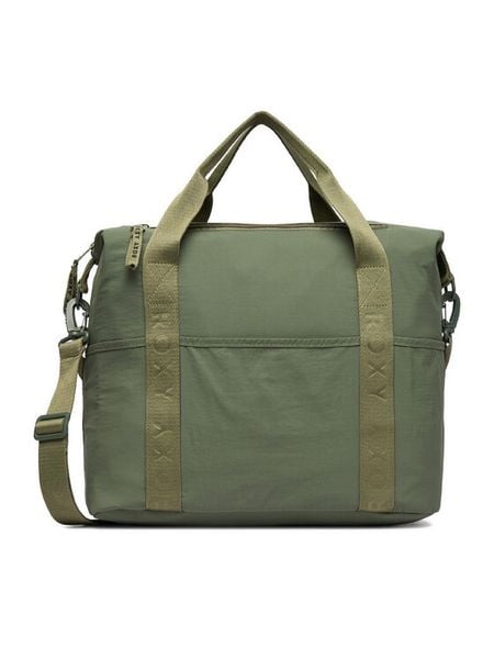 Roxy Torebka WBEOHP-ROXY-MZ-003-10 Khaki. Brązowe shopper Roxy, bez wzorów, z materiału, bez dodatków. Za 99.99 zł.