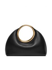 JACQUEMUS Torebka Mini ring handbag 241BA395 Czarny. Czarne torebki klasyczne JACQUEMUS, bez wzorów, ze skóry, bez dodatków. Za 3,869.00 zł.