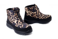 JOSEF SEIBEL 91855 PL76 104 schwarz-leo, botki damskie. Brązowe botki Josef Seibel, bez wzorów, bez obcasa, bez zapięcia. Za 347.91 zł.