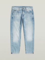 G-Star Dżinsy "Kate" - Boyfriend fit - w kolorze błękitnym rozmiar: W28/L32. Niebieskie jeansy G-Star, l, z aplikacjami. Za 237.17 zł.