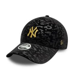 Damska czapka z daszkiem New Era 9forty Leo. Czarne czapki New Era, bez wzorów, z materiału, eleganckie. Za 197.00 zł.