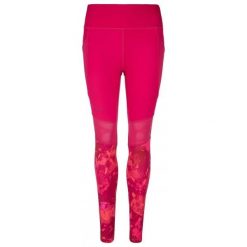 Legginsy damskie Kilpi Ligano. Czerwone legginsy Kilpi, na jesień, s, bez wzorów, z materiału, do biegania. Za 146.50 zł.