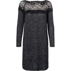 Vero Moda Damska sukienka Cima Lace Ls Dress Dark Grey Melange W. Black Lace (rozmiar M). Czarne sukienki Vero Moda, m, bez wzorów, bez kołnierzyka, bez ramiączek. W wyprzedaży za 65.00 zł.