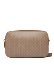 Calvin Klein Torebka Emblem Aop Elongated Camera Bag LV04F3268G Beżowy. Brązowe listonoszki Calvin Klein, bez wzorów, ze skóry, bez dodatków. Za 449.99 zł.