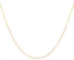 Złoty naszyjnik, ankier - perły. Żółte naszyjniki Apart, z perłą, złote. W wyprzedaży za 1,063.30 zł.