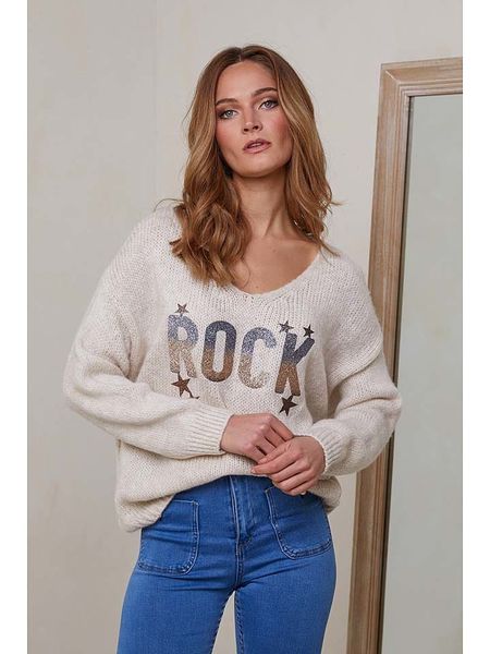 Joséfine Sweter "Barnel" w kolorze beżowym rozmiar: M. Brązowe swetry Joséfine, m, bez wzorów, ze splotem, bez ramiączek. Za 167.28 zł.