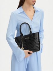 Nine West Torebka CEO-Essex Light-LDA8698A Czarny. Czarne torebki klasyczne Nine West, bez wzorów, ze skóry, bez dodatków. Za 249.99 zł.