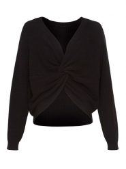 MOSS COPENHAGEN Sweter w kolorze czarnym rozmiar: S/M. Czarne swetry Moss Copenhagen, m, bez wzorów, z wiskozy, bez ramiączek. Za 171.68 zł.