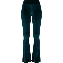 Legginsy Damskie Velvet Z Wysoką Talią Bootcut. Niebieskie legginsy Urban Classics, xl, bez wzorów. Za 92.99 zł.