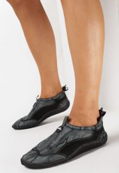 Szare Wsuwane Buty Sportowe do Wody z Regulowaną Cholewką Vanlewn. Szare obuwie sportowe Born2be, bez zapięcia, żeglarskie. Za 29.99 zł.