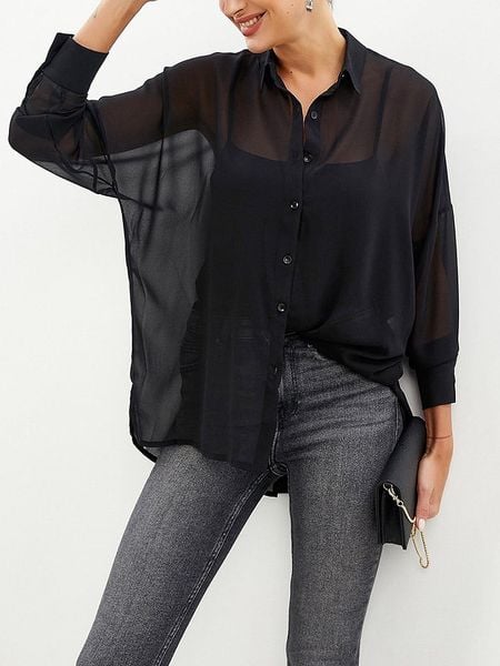 LA Angels Bluzka w kolorze czarnym rozmiar: XL. Czarne bluzki LA Angels, xl, bez wzorów, bez kołnierzyka, bez ramiączek. Za 92.21 zł.