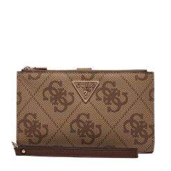 Portfel Guess. Brązowe portfele Guess, z aplikacjami. Za 299.99 zł.