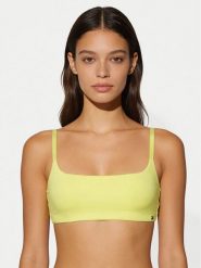 Tommy Hilfiger Biustonosz top UW0UW06223 Żółty jasny. Żółte biustonosze TOMMY HILFIGER, l, bez wzorów, z syntetyku, bez kołnierzyka, bez ramiączek. Za 159.99 zł.