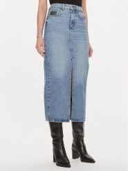 Liu Jo Spódnica jeansowa UF3169 D4861 Niebieski Regular Fit. Niebieskie spódnice Liu Jo, bez wzorów, z bawełny. Za 275.99 zł.