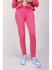 Blue Fire Dżinsy "Chloe" - Skinny fit - w kolorze różowym rozmiar: W29/L29. Różowe jeansy Blue Fire, l, z aplikacjami. Za 96.83 zł.