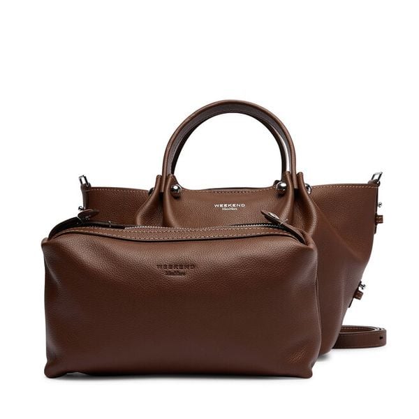 Torebka Weekend Max Mara. Brązowe torebki klasyczne Weekend Max Mara, bez wzorów, bez dodatków. Za 2,479.00 zł.
