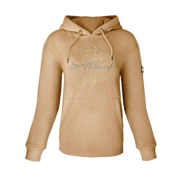 Bluza jeździecka damska JD ATTACK Alison. Brązowe bluzy JD ATTACK, l, bez wzorów, z bawełny, bez kaptura. Za 229.00 zł.