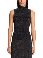 ESPRIT Top w kolorze czarnym rozmiar: XL. Czarne topy Esprit, xl, bez wzorów, bez kołnierzyka, bez ramiączek. Za 52.79 zł.