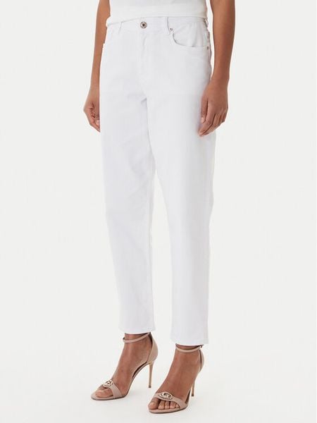 Fracomina Jeansy FP26SVD005W61501 Biały Slim Fit. Białe jeansy Fracomina, bez wzorów. Za 210.99 zł.