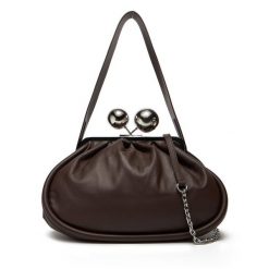 Torebka Weekend Max Mara. Brązowe torebki klasyczne Weekend Max Mara, bez wzorów, bez dodatków. Za 2,069.00 zł.