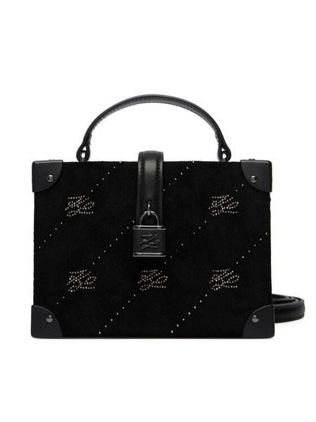 KARL LAGERFELD Torebka B1W30103 Czarny. Czarne torebki klasyczne KARL LAGERFELD, bez wzorów, ze skóry, bez dodatków. Za 1,299.00 zł.