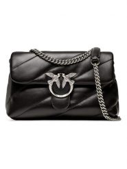 Pinko Skórzana torebka w kolorze czarnym - 27 x 19 x 11 cm rozmiar: onesize. Czarne torby na ramię Pinko, bez wzorów, z materiału, na ramię, z tłoczeniem, bez dodatków. Za 1,378.45 zł.