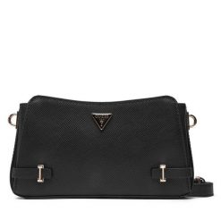 Torebka Guess. Czarne listonoszki Guess, z aplikacjami, bez dodatków. Za 589.99 zł.