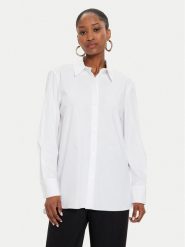 KARL LAGERFELD Koszula 245W1603 Biały Relaxed Fit. Białe koszule KARL LAGERFELD, bez wzorów, z bawełny, bez kołnierzyka, bez ramiączek. Za 799.99 zł.