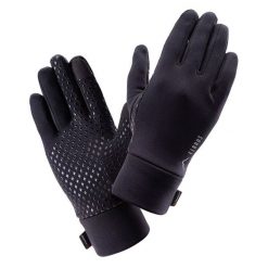 Rękawiczki damskie jesienno-zimowe Elbrus Porte Polartec Wo's - czarne, Rozmiar L/XL. Czarne rękawiczki ELBRUS, bez wzorów, z elastanu. Za 79.99 zł.