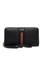 Liu Jo Portfel AF6101 E1146 Czarny. Czarne portfele Liu Jo, bez wzorów, ze skóry. Za 339.99 zł.