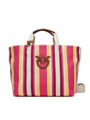 PINKO Torebka Shopping Bag Medium PE 25 PLTT 104753 A2G5 Różowy. Czerwone torebki klasyczne Pinko, bez wzorów, z materiału, bez dodatków. Za 479.99 zł.