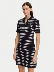 Gant Sukienka codzienna Striped Shield 4200571 Granatowy Slim Fit. Niebieskie sukienki GANT, na co dzień, xs, bez wzorów, z bawełny, bez kołnierzyka, bez ramiączek, proste. Za 329.99 zł.