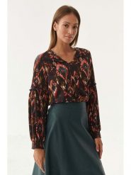 TATUUM Bluzka w kolorze brązowo-pomarańczowym rozmiar: 38. Brązowe bluzki Tatuum, s, bez wzorów, z wiskozy, klasyczne, bez kołnierzyka, bez ramiączek. Za 120.45 zł.