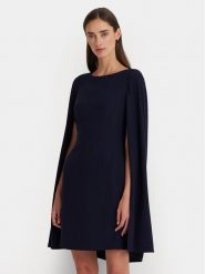 LAUREN RALPH LAUREN Sukienka koktajlowa 253855210007 Granatowy Relaxed Fit. Niebieskie sukienki Lauren Ralph Lauren, bez wzorów, z syntetyku, wizytowe, bez kołnierzyka, bez ramiączek. Za 837.99 zł.