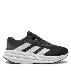 Buty do biegania adidas. Czarne obuwie sportowe Adidas, bez zapięcia, do biegania. Za 379.99 zł.