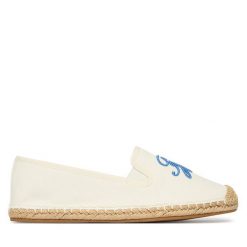 Espadryle Tommy Hilfiger. Białe espadryle TOMMY HILFIGER, bez wzorów, bez obcasa, bez zapięcia. Za 289.99 zł.