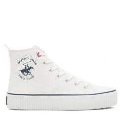 Trampki Beverly Hills Polo Club. Białe trampki Beverly Hills Polo Club, bez wzorów, bez zapięcia. Za 149.99 zł.