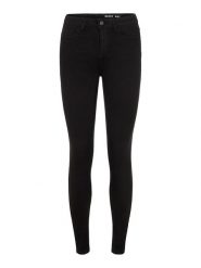 Noisy may Dżinsy "Callie" - Skinny fit - w kolorze czarnym rozmiar: W28/L32. Czarne jeansy Noisy may, l, z aplikacjami, z podwyższonym stanem. Za 75.95 zł.