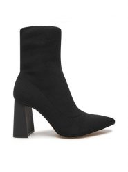 Aldo Botki Plumtree 13816591 Czarny. Czarne botki Aldo, bez wzorów, z materiału, bez obcasa, na słupku, bez zapięcia. Za 539.99 zł.