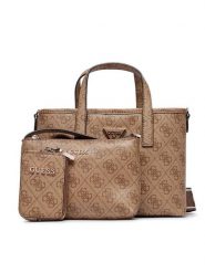 Guess Torebka Latona (SG) Mini-Bags HWSG92 11750 Beżowy. Brązowe torebki klasyczne Guess, z aplikacjami, ze skóry, bez dodatków. Za 339.99 zł.