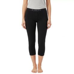 Damskie legginsy termoaktywne 3/4 100% wełna merynosów - Bjork 210. Czarne legginsy FJORK MERINO, m, bez wzorów, z wełny. Za 479.00 zł.
