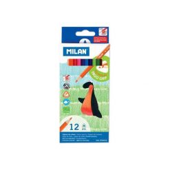 Kredki ołówkowe trójkątne 12 kol. (0722312). Kredki do oczu MILAN. Za 10.58 zł.
