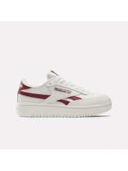 Reebok Skórzane sneakersy "Club C Double Revenge" w kolorze szaro-czerwonym rozmiar: 41. Czerwone trampki Reebok, bez wzorów, z materiału, bez zapięcia. Za 277.36 zł.