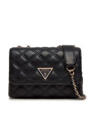 Guess Torebka Giully (QG) HWQG87 48740 Czarny. Czarne torebki klasyczne Guess, z aplikacjami, ze skóry, bez dodatków. Za 399.99 zł.
