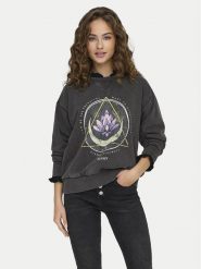 ONLY Bluza Lucinda 15340912 Szary Regular Fit. Szare bluzy Only, s, bez wzorów, z bawełny, bez kaptura. Za 109.99 zł.