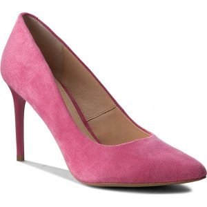 Szpilki WOJAS - 6366-67 Różowy. Czerwone szpilki Wojas, bez wzorów, ze skóry, eleganckie, bez obcasa, na obcasie, bez zapięcia. W wyprzedaży za 209.00 zł.