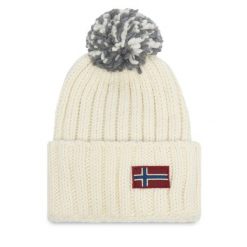Czapka Napapijri. Brązowe czapki Napapijri, bez wzorów. Za 219.99 zł.